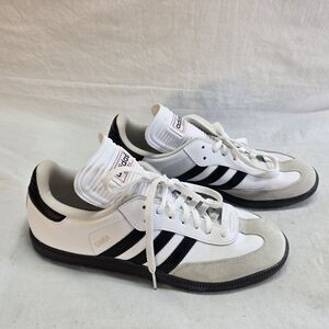 adidas Samba White and Black Sneakers